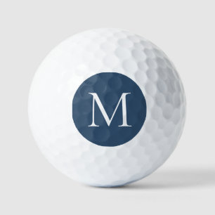 Bolas de golf de color azul serias