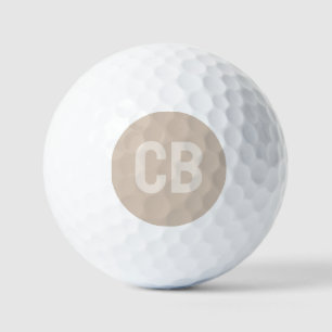 Bolas de golf de color suave Taupe