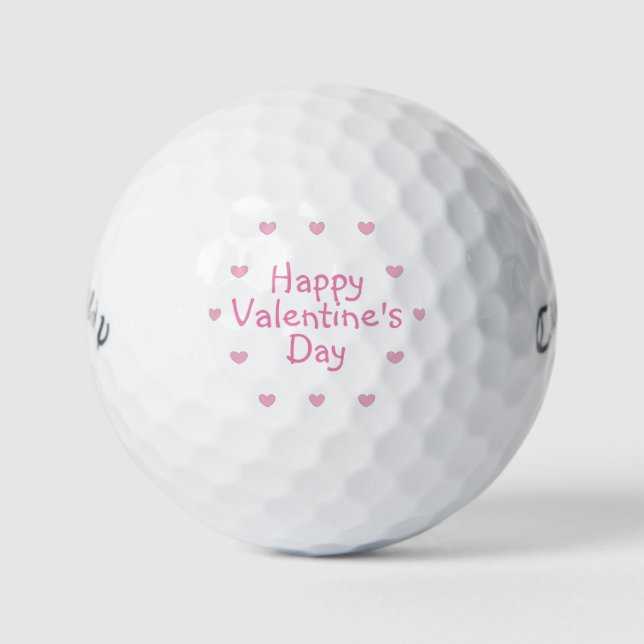 Bolas de golf de el día de San Valentín por dalDes (Anverso)
