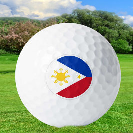 Bolas de golf de Filipinas, patriotas de bandera f