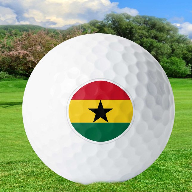 Bolas de golf de Ghana, golfistas de bandera ghane (Subido por el creador)