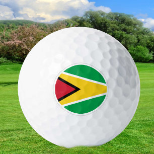 Bolas de golf de Guyana, golfistas de la bandera d