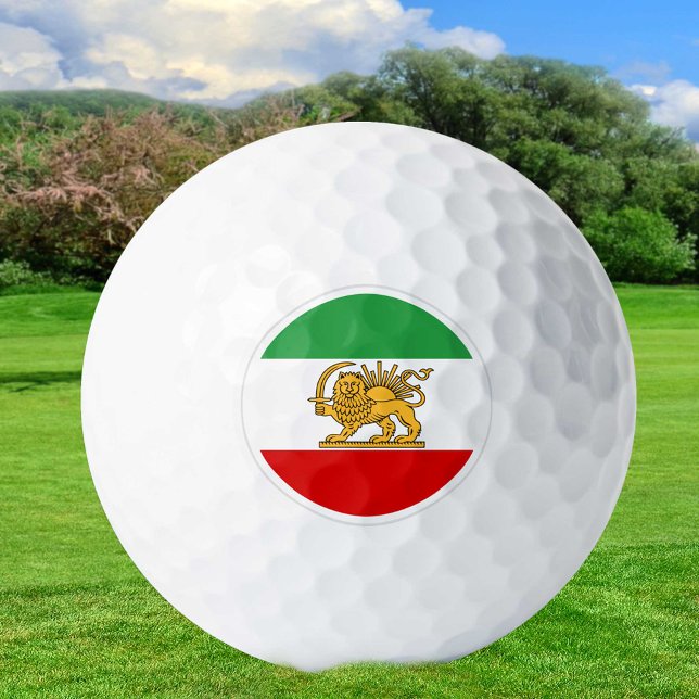 Bolas de golf de Irán, bandera persa, Shah de Irán (Subido por el creador)