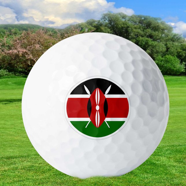 Bolas de golf de Kenia, golfistas de bandera kenia (Subido por el creador)
