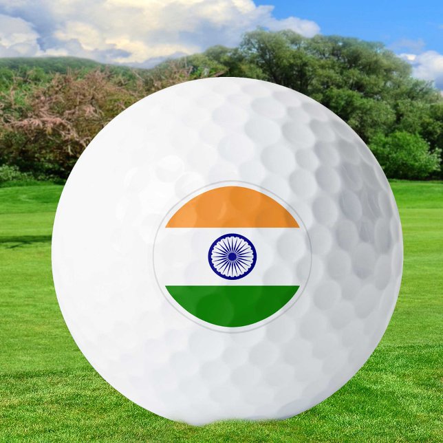 Bolas de golf de la India, golfistas de la bandera (Subido por el creador)