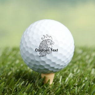 Bolas de golf de la línea de plomo de Rooster Art