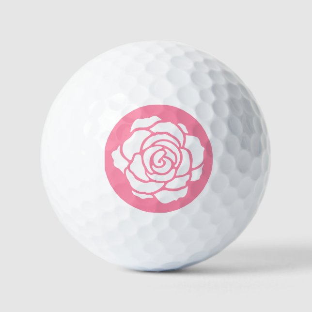 Bolas de golf de la Rosa Blanca (Anverso)