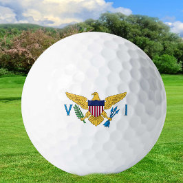 Bolas de golf de las Islas Vírgenes de los Estados