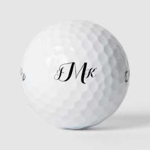 Bolas de golf de Monograma con guión Personalizado