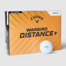 Bolas de golf de Monograma de la Marina Personaliz