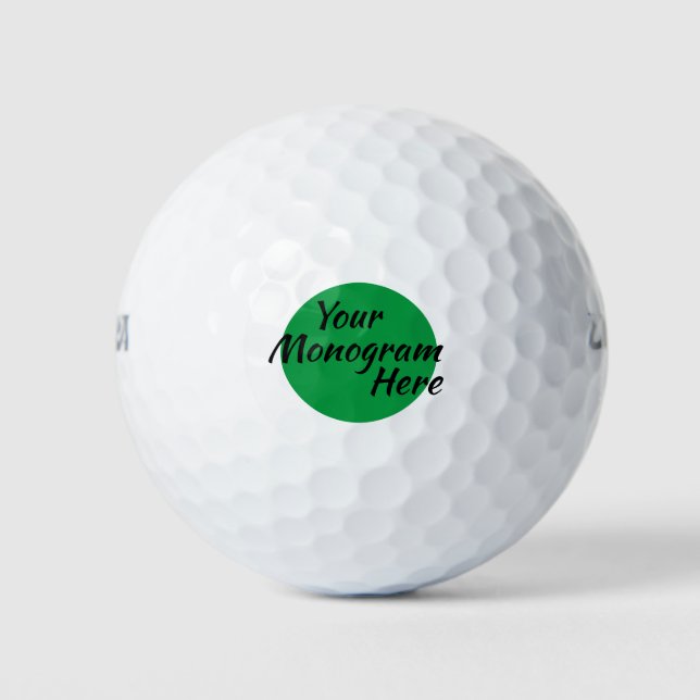 Bolas de golf de Monograma personalizadas Personal (Anverso)