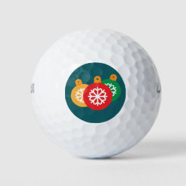 Bolas de golf de Ornaments de Navidad