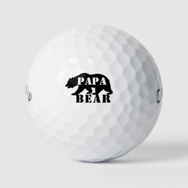Bolas de golf de Papa Bear personalizadas, Callawa (Anverso)