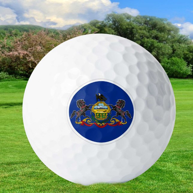 Bolas de golf de Pennsylvania, bandera estatal/Pat (Subido por el creador)