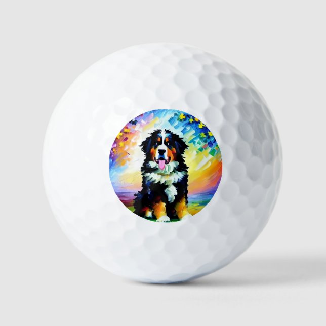 Bolas de golf de Perro de Montaña de Bernese (Anverso)