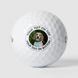 Bolas de golf de perros fotográficas personalizada