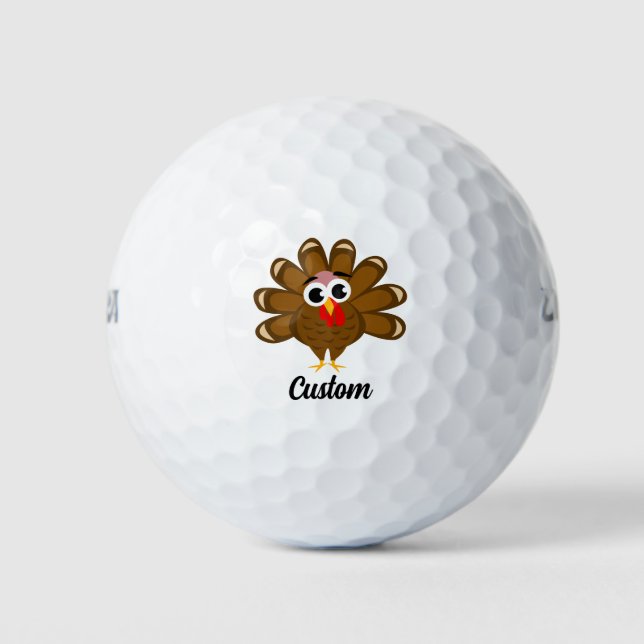 Bolas de golf de personalizado con el divertido lo (Anverso)