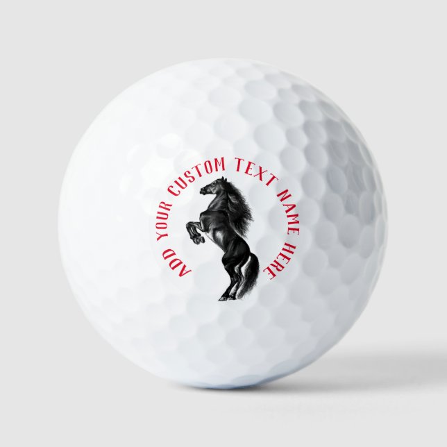 Bolas de golf de Personalizado de caballos salvaje (Anverso)