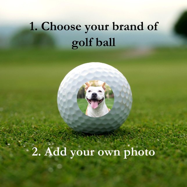 Bolas de golf de plantilla de Personalizado fotogr (Subido por el creador)