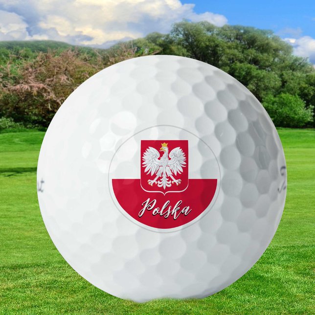 Bolas de golf de Polonia, golfistas de bandera pol (Subido por el creador)