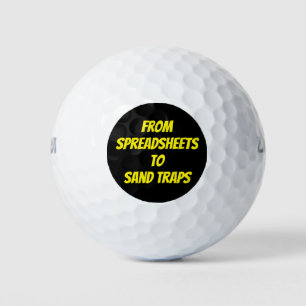 Bolas de golf de retiro divertidas