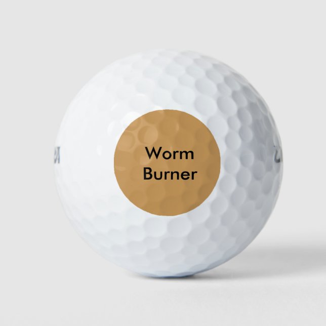 Bolas de golf de Sayings divertidas - Quemador de  (Anverso)