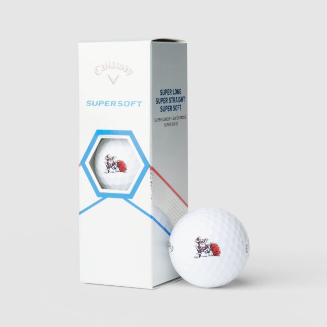 Bolas de golf de Supersoft de Santa Callaway enoja (Embalaje)