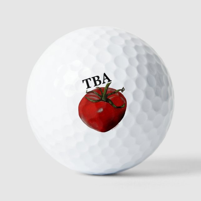 Bolas de golf de tomate - Opción de personalizació (Anverso)