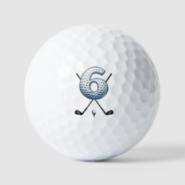Bolas de golf de vacaciones Alpha-Number 6