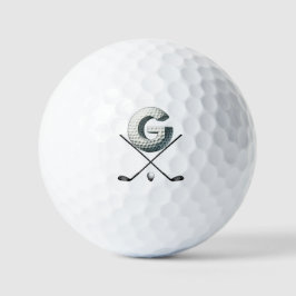 Bolas de golf de vacaciones - Letra alfa-número G