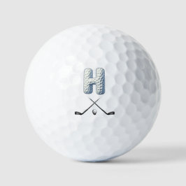 Bolas de golf de vacaciones - Letra alfa-número H