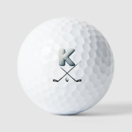 Bolas de golf de vacaciones - LETRA Alpha Number K