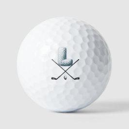 Bolas de golf de vacaciones - LETRA Alpha Number L