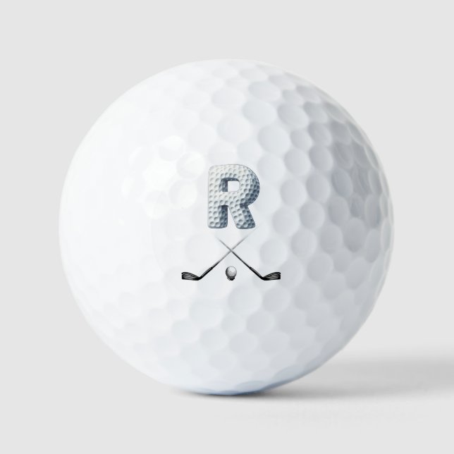 Bolas de golf de vacaciones - LETRA Alpha-Number R (Anverso)