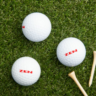 Bolas de golf de valor rojo Zen 3 pk