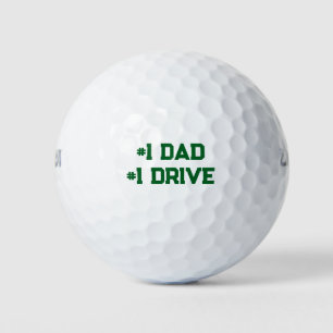 Bolas de golf del Día del Padre - #1 Papá, #1 Driv