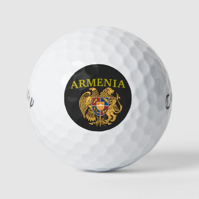 Bolas de golf del Escudo de Armas de Armenia (Anverso)