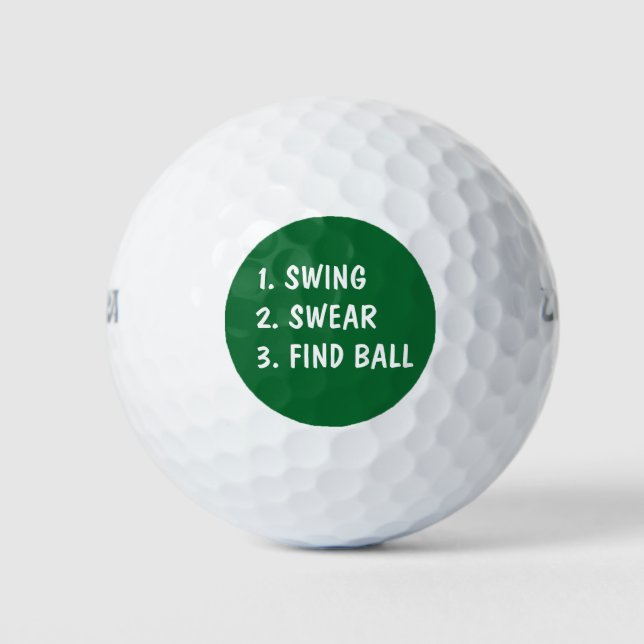 Bolas de golf divertidas (Anverso)
