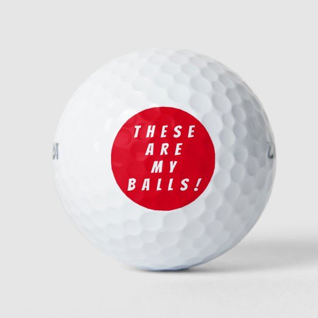 Bolas de golf divertidas, bolas de golf para reírs (Anverso)