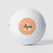 Bolas de golf elegantes de guion monográfico de Pe