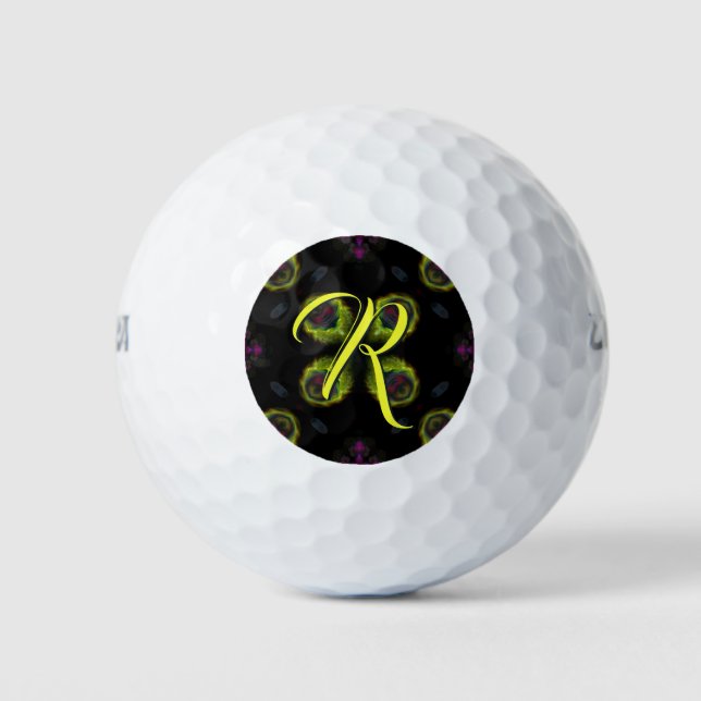 Bolas de golf en monograma de personalizado (Anverso)