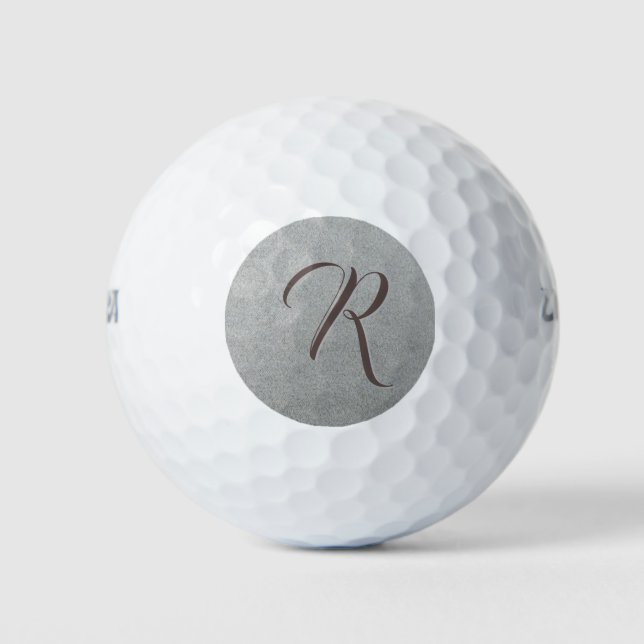 Bolas de golf en monograma de personalizado (Anverso)