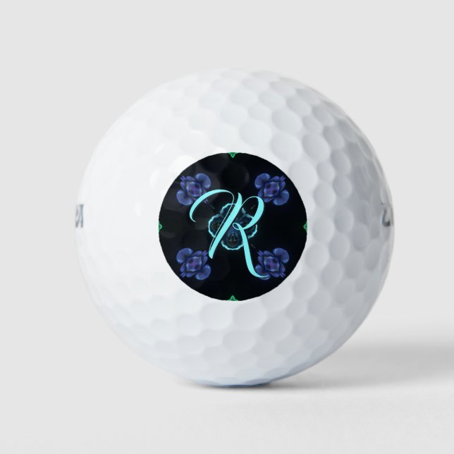 Bolas de golf en monograma de personalizado (Anverso)