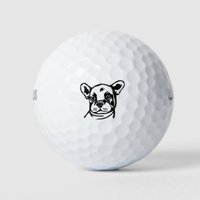 Bolas de golf Face Puppy Face (Anverso)