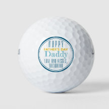Bolas de golf Felices y Personalizadas del Día del