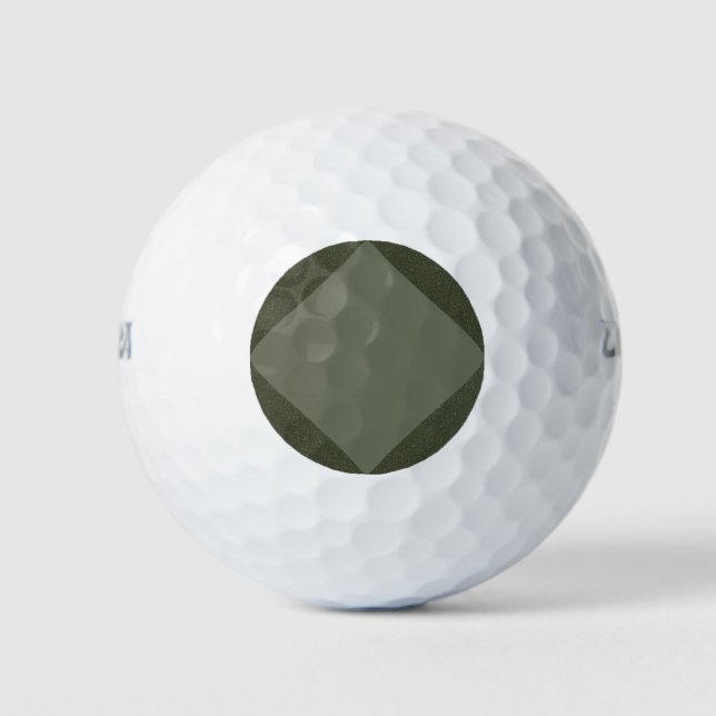 Bolas de golf Geometric Moss Green Personalizado (Anverso)