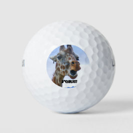 Bolas de golf Giraffe "Fore" (3)
