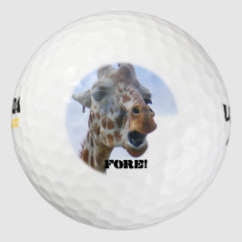Bolas de golf Giraffe "Fore" (3)