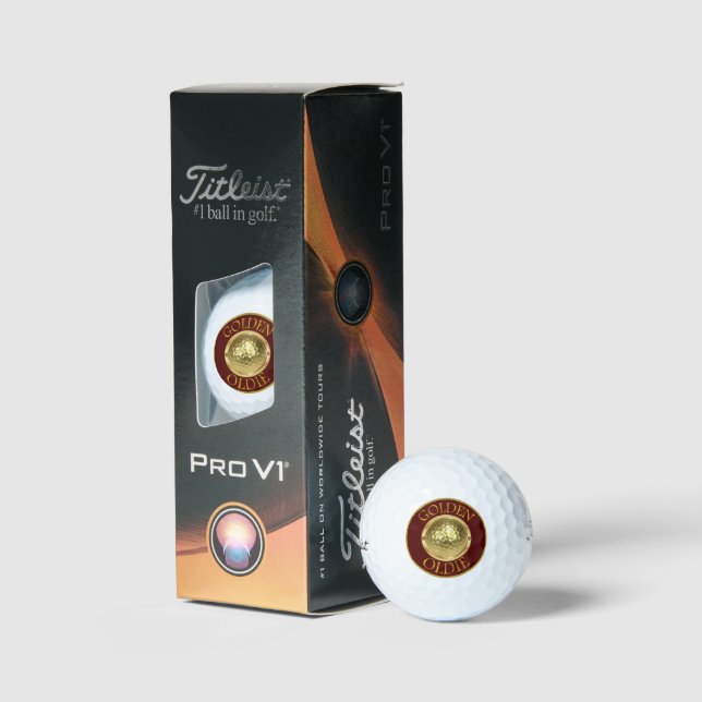 Bolas de golf Golden Oldie Titleist Pro V1 (Embalaje)