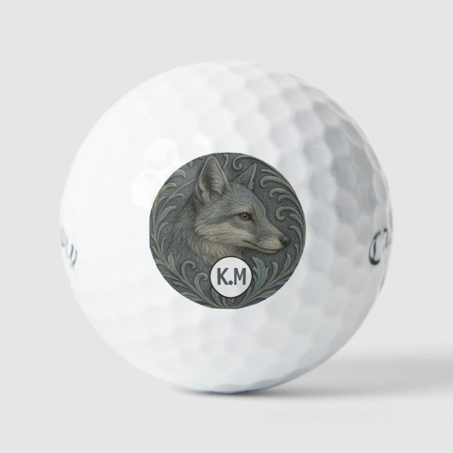 Bolas de golf Gray Fox Callaway personalizadas (Anverso)